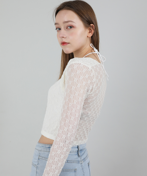 CATTLINE(カトリン)の「レースホルターネックTシャツ(Tシャツ/カットソー・レディース・その他・FREE)」の6枚目の写真