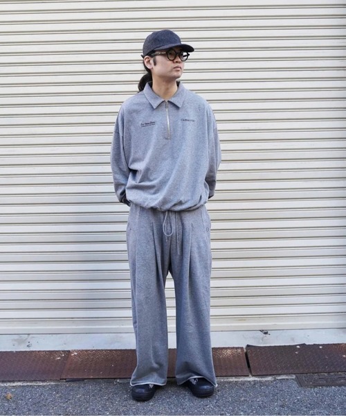 SHINYAKOZUKA（シンヤコヅカ）の「【SHINYAKOZUKA】 ORDINARY LOCAL SPORTS COACH（スウェット・メンズ・チャコールグレー/ブラック・MEDIUM/SMALL）」の4枚目の写真