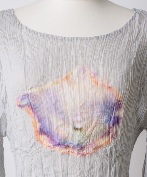 プリーツプリントトップス MSIZI252001 pleated print tops / プリーツプリントトップス（Tシャツ/カットソー