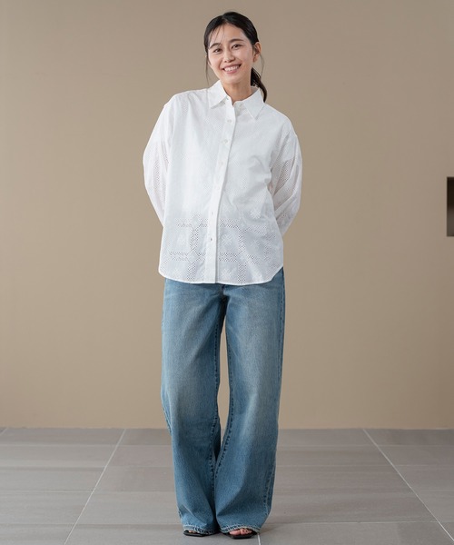 Levi's(リーバイス)の「Levi's/リーバイス ハーリー オーバーサイズシャツ(シャツ/ブラウス・レディース・ホワイト・S/M/L)」の5枚目の写真