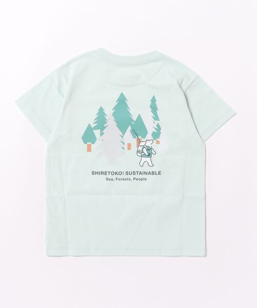 THE NORTH FACE（ザノースフェイス）の「THE NORTH FACE/ザ・ノース・フェイス Tシャツ トドラーショートスリーブシレトコトコティー NTT32642ST（Tシャツ/カットソー・キッズ・ミント/ホワイト・100cm/120cm/110cm）」の8枚目の写真