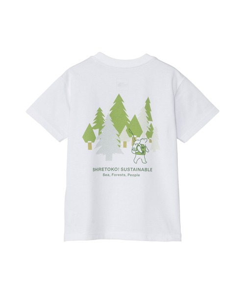 THE NORTH FACE（ザノースフェイス）の「THE NORTH FACE/ザ・ノース・フェイス Tシャツ トドラーショートスリーブシレトコトコティー NTT32642ST（Tシャツ/カットソー・キッズ・ミント/ホワイト・100cm/120cm/110cm）」の2枚目の写真