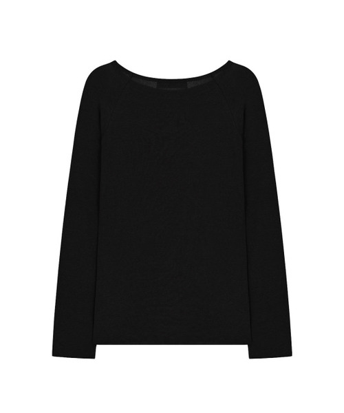 A FEW COMMENTS（アフューコメンツ）の「シアーラグランロングスリーブトップ ブラック（Tシャツ/カットソー・レディース・その他・FREE）」の3枚目の写真