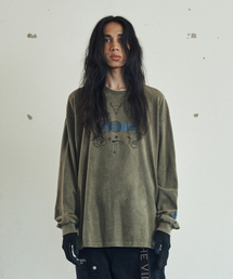 WESTERN SALOON LS TEE OLIVE