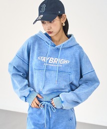 ANAP | ウォッシュ加工 メタルプリント スウェット フーディー(パーカー)