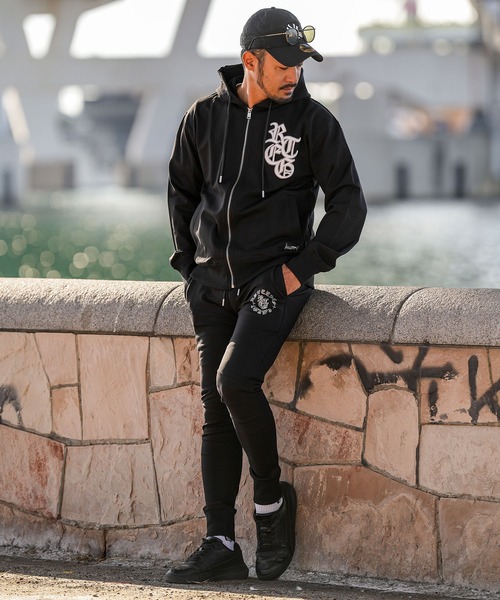 adamsJUGGLER（アダムスジャグラー）の「RTEGサークルR.Sフーディー（パーカー・メンズ・ブラック/グレー・S/M/L/XL/XXL）」の8枚目の写真