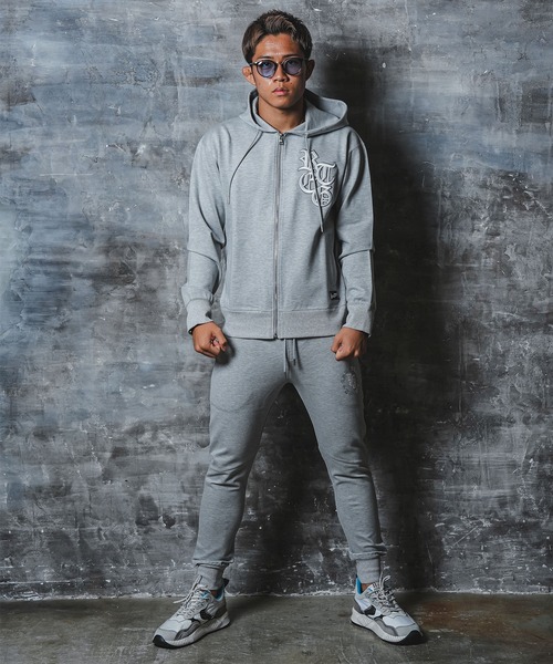 adamsJUGGLER（アダムスジャグラー）の「RTEGサークルR.Sフーディー（パーカー・メンズ・ブラック/グレー・S/M/L/XL/XXL）」の4枚目の写真