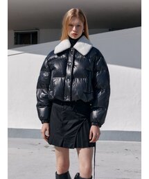 MUSEE（ミューゼ）の「PARC Down Lambs Wool Collar Puffer Jacket_Black（ダウンジャケット/コート）」