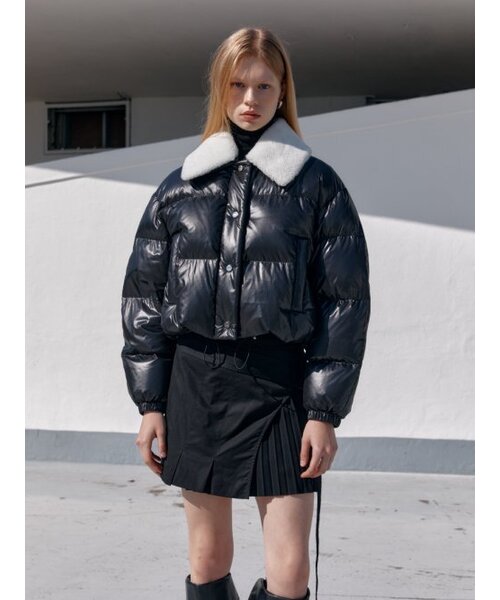 MUSEE(ミューゼ)の「PARC Down Lambs Wool Collar Puffer Jacket_Black(ダウンジャケット/コート・レディース・その他・S/M)」の1枚目の写真