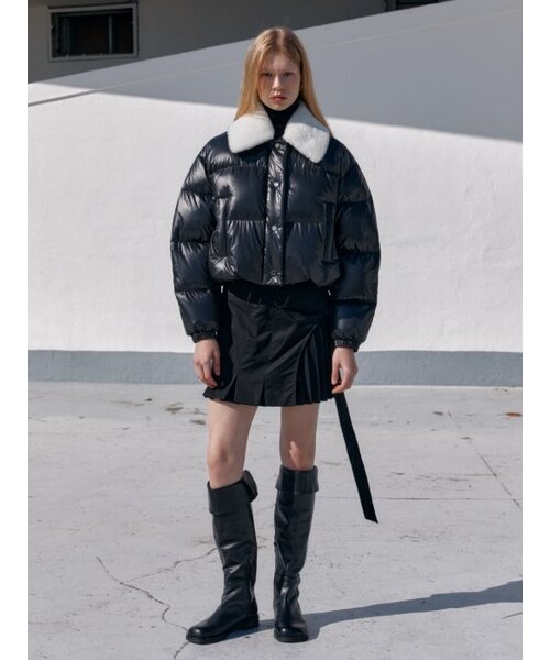 MUSEE(ミューゼ)の「PARC Down Lambs Wool Collar Puffer Jacket_Black(ダウンジャケット/コート・レディース・その他・S/M)」の2枚目の写真