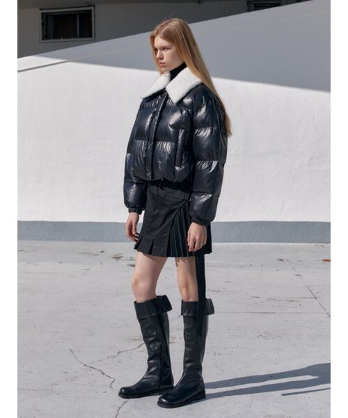 MUSEE(ミューゼ)の「PARC Down Lambs Wool Collar Puffer Jacket_Black(ダウンジャケット/コート・レディース・その他・S/M)」の3枚目の写真