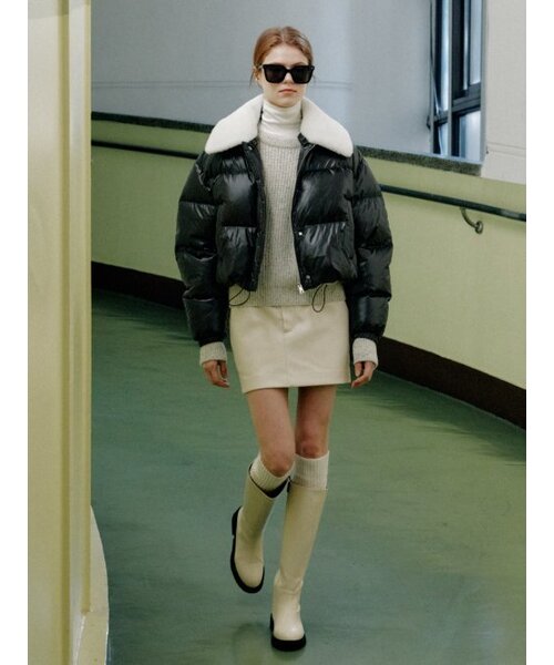 MUSEE(ミューゼ)の「PARC Down Lambs Wool Collar Puffer Jacket_Black(ダウンジャケット/コート・レディース・その他・S/M)」の6枚目の写真