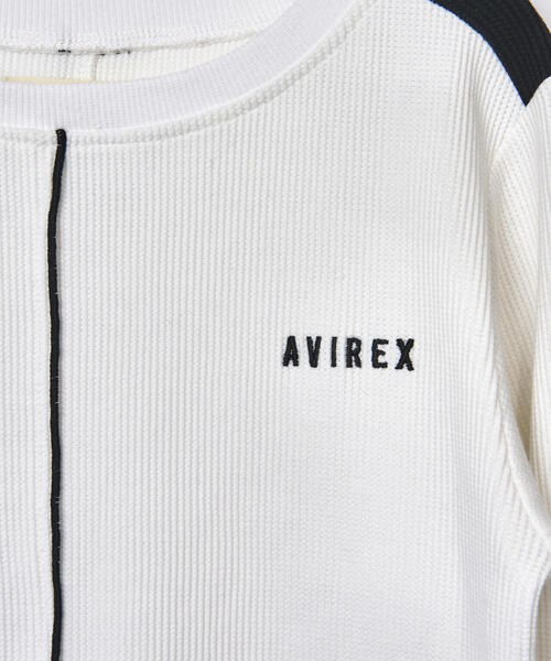 B'2nd(ビーセカンド)の「AVIREXxAULA AILA(アヴィレックスxアウラアイラ)サーマルニットトップス(Tシャツ/カットソー・レディース・ブラック/ホワイト・0)」の11枚目の写真