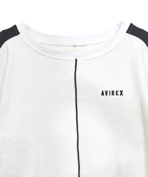 B'2nd(ビーセカンド)の「AVIREXxAULA AILA(アヴィレックスxアウラアイラ)サーマルニットトップス(Tシャツ/カットソー・レディース・ブラック/ホワイト・0)」の13枚目の写真