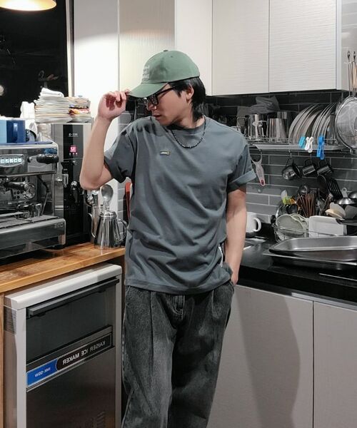 ACSHI（アクシ）の「ワンタックウォッシュドバルーンフィットワイドデニムパンツユニセックス（ブラック）（デニムパンツ・レディース・その他・M/L/XL/XS/S/XXL）」の10枚目の写真