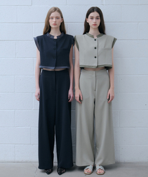 ODER（オディエール）の「レイヤリングリップポケットスラックス-カーキ（スラックス）」