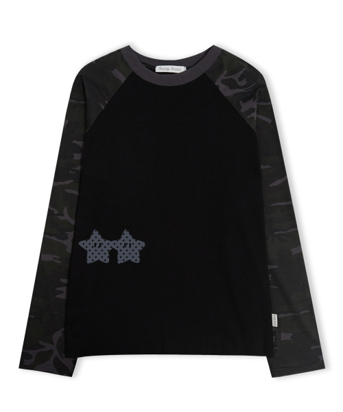 FUZZY SCAN（ファジスキャン）の「ホールドハンズスターカモレグランロングスリーブ2カラー（Tシャツ/カットソー・レディース・その他・ONE SIZE）」の2枚目の写真