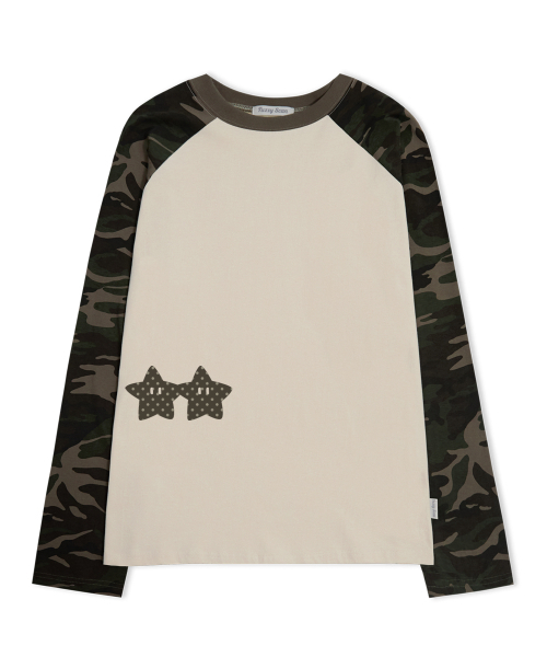 FUZZY SCAN（ファジスキャン）の「ホールドハンズスターカモレグランロングスリーブ2カラー（Tシャツ/カットソー・レディース・その他・ONE SIZE）」の3枚目の写真