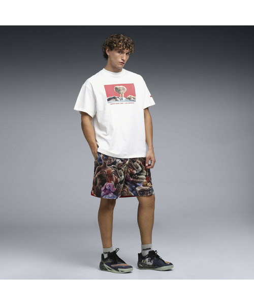 PUMA(プーマ)の「PUMA プーマ メンズ バスケットボール Hoops x E.T. AOP 半袖 Tシャツ(Tシャツ/カットソー・メンズ・ホワイト・LARGE/X-SMALL/X-LARGE/MEDIUM/SMALL)」の10枚目の写真