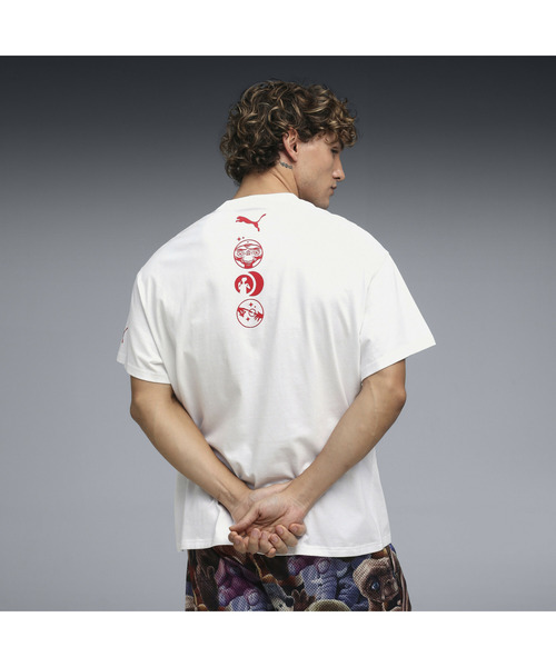 PUMA(プーマ)の「PUMA プーマ メンズ バスケットボール Hoops x E.T. AOP 半袖 Tシャツ(Tシャツ/カットソー・メンズ・ホワイト・LARGE/X-SMALL/X-LARGE/MEDIUM/SMALL)」の9枚目の写真