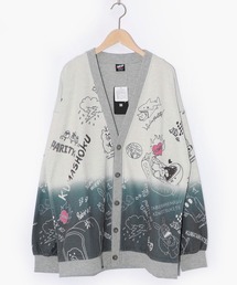 ScoLar Parity | 361106:落書き柄段染め風裏毛使いカーディガン(カーディガン/ボレロ)