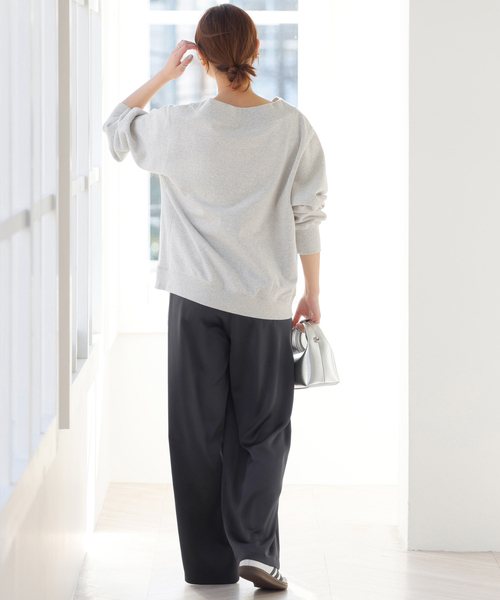 JOURNAL STANDARD relume（ジャーナルスタンダード　レリューム）の「《再入荷！》サテンベイカーパンツ（その他パンツ・レディース・ブラック系その他/ベージュ/カーキ・36/38）」の6枚目の写真