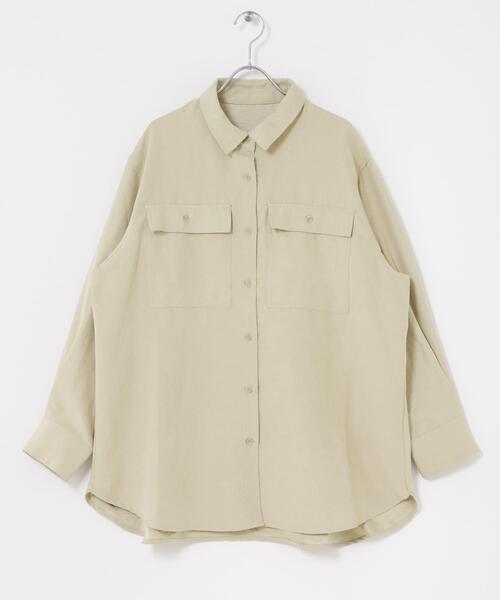 ITEMS URBANRESEARCH(アイテムズ アーバンリサーチ)の「ピーチスキンシャツ(シャツ/ブラウス・レディース・ブラウン/スミクロ/ベージュ・FREE)」の11枚目の写真