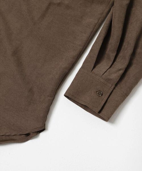 ITEMS URBANRESEARCH(アイテムズ アーバンリサーチ)の「ピーチスキンシャツ(シャツ/ブラウス・レディース・ブラウン/スミクロ/ベージュ・FREE)」の20枚目の写真