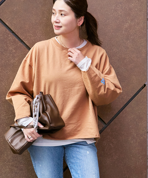 RIDING HIGH(ライディングハイ)の「《追加》別注【RIDING HIGH/ライディングハイ】7.5ozインレーカットオフTEE(Tシャツ/カットソー・レディース・ブラック/ベージュ/ホワイト/グリーン/レッド・FREE)」の3枚目の写真