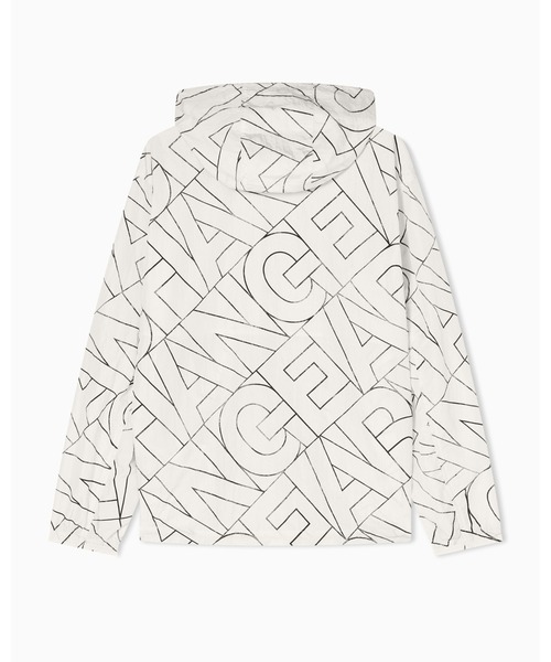 ARMANI EXCHANGE(アルマーニエクスチェンジ)の「【A|X アルマーニ エクスチェンジ】ダイアゴナルオールオーバーロゴ フーデッドナイロンジャケット(ナイロンジャケット・メンズ・アイボリー・X-SMALL/LARGE/X-LARGE/SMALL/MEDIUM)」の2枚目の写真