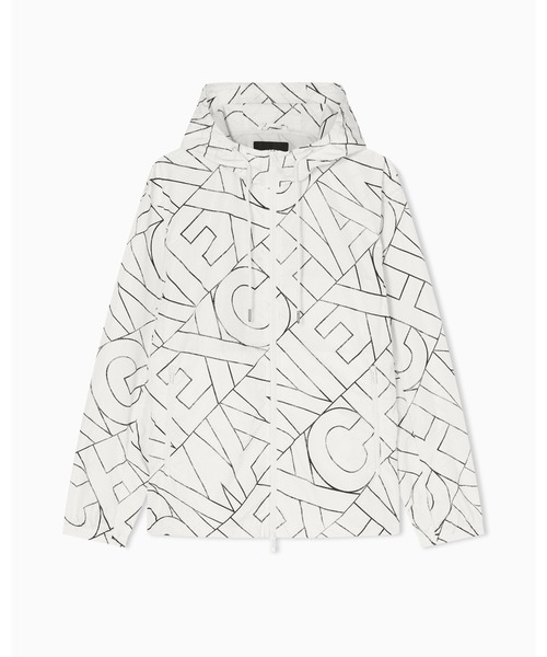 ARMANI EXCHANGE(アルマーニエクスチェンジ)の「【A|X アルマーニ エクスチェンジ】ダイアゴナルオールオーバーロゴ フーデッドナイロンジャケット(ナイロンジャケット・メンズ・アイボリー・X-SMALL/LARGE/X-LARGE/SMALL/MEDIUM)」の4枚目の写真