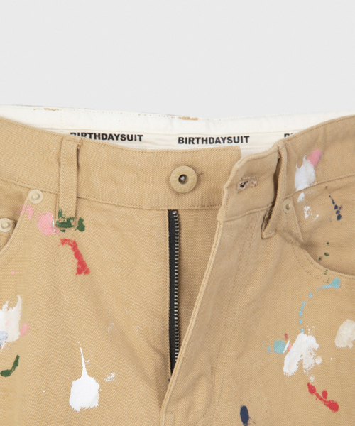 BIRTHDAYSUIT(バースデースーツ)の「PAINTED OXFORD 5P PANTS (BEIGE)(その他パンツ・レディース・その他・SMALL/X-SMALL)」の3枚目の写真