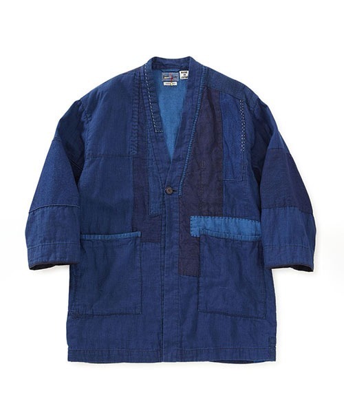 BLUE BLUE JAPAN(ブルーブルージャパン)の「インディゴリネン ネンリンハオリジャケット(カバーオール・メンズ・インディゴブルー・XL/S/L)」の1枚目の写真