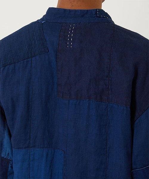 BLUE BLUE JAPAN(ブルーブルージャパン)の「インディゴリネン ネンリンハオリジャケット(カバーオール・メンズ・インディゴブルー・XL/S/L)」の11枚目の写真