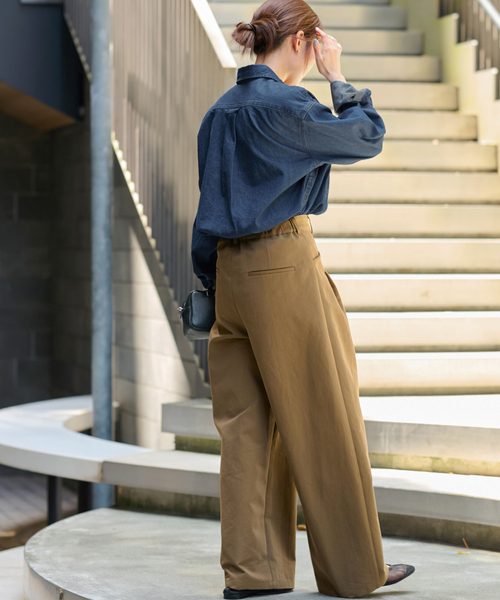 JOURNAL STANDARD relume（ジャーナルスタンダード　レリューム）の「《追加5》9oz デニムワークシャツ（シャツ/ブラウス・レディース・ブルー/ネイビー・FREE）」の11枚目の写真