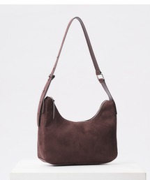 Adoon plain（アドーンプレーン）の「FAKE SUEDE HALF-MOON BAG / フェイクスエードハーフムーンバッグ（ショルダーバッグ）」