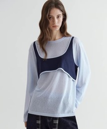 Fano Studios（ファノ ストゥディオズ）の「ビスチェライク フェイクレイヤードトップス FC26S039【Fano Studios】【2026SS】（Tシャツ/カットソー）」