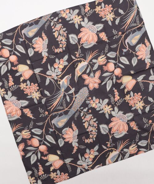 チャイハネ（チャイハネ）の「【チャイハネ】バード＆フラワーテーブルクロス（ランチョンマット/テーブルウェア・レディース・ブラック/ブルー/ホワイト・FREE）」の4枚目の写真