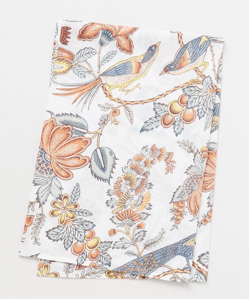 チャイハネ（チャイハネ）の「【チャイハネ】バード＆フラワーテーブルクロス（ランチョンマット/テーブルウェア・レディース・ブラック/ブルー/ホワイト・FREE）」の2枚目の写真