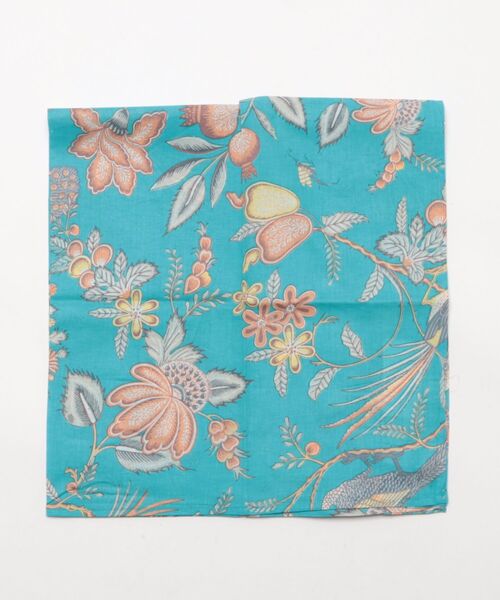 チャイハネ（チャイハネ）の「【チャイハネ】バード＆フラワーテーブルクロス（ランチョンマット/テーブルウェア・レディース・ブラック/ブルー/ホワイト・FREE）」の5枚目の写真