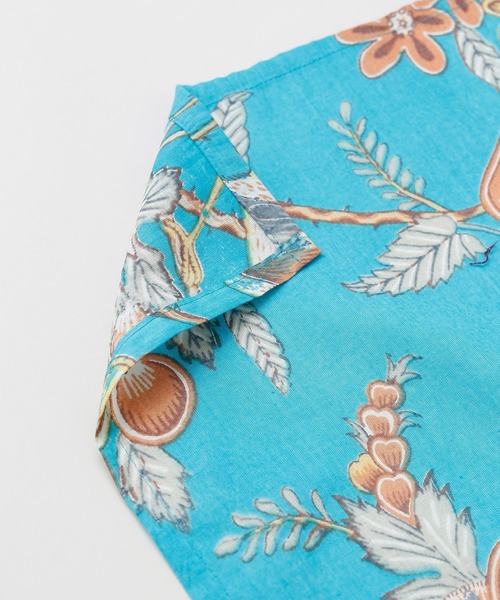 チャイハネ（チャイハネ）の「【チャイハネ】バード＆フラワーテーブルクロス（ランチョンマット/テーブルウェア・レディース・ブラック/ブルー/ホワイト・FREE）」の7枚目の写真