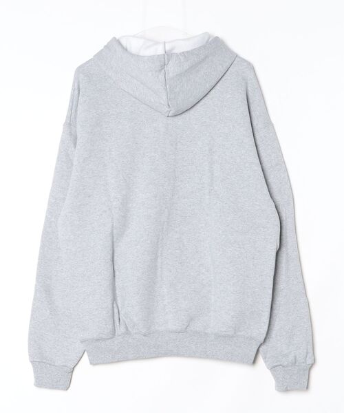 JERZEES（ジャージーズ）の「【T16】【JERZEES/ジャージーズ】12oz UNISEX FULL-ZIP HOODED SWEAT SHIRT A-Z12MR（パーカー・メンズ・グレー/ブラック・LARGE）」の3枚目の写真