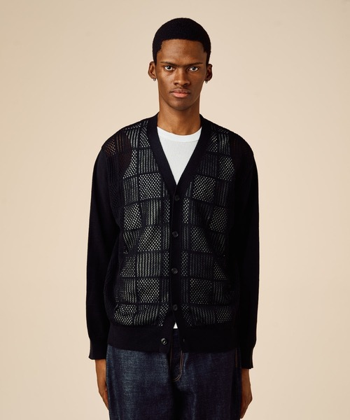 BEDWIN & THE HEARTBREAKERS(ベドウィン アンド ザ ハートブレイカーズ)の「L/S KNITTED CARDIGAN "KETLY"(カーディガン/ボレロ・メンズ・ブラック・LARGE)」の1枚目の写真