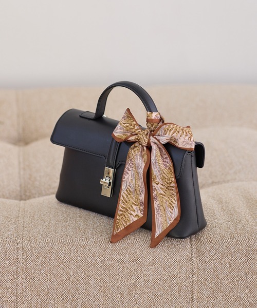 VIS（ビス）の「ナロースカーフ（バンダナ/スカーフ・レディース・ホワイト/オフホワイト/ブラウン・FREE）」の3枚目の写真