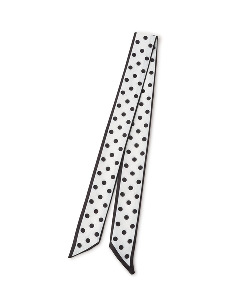 VIS（ビス）の「ナロースカーフ（バンダナ/スカーフ・レディース・ホワイト/オフホワイト/ブラウン・FREE）」の7枚目の写真