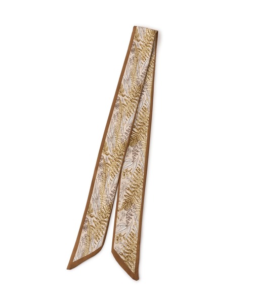 VIS（ビス）の「ナロースカーフ（バンダナ/スカーフ・レディース・ホワイト/オフホワイト/ブラウン・FREE）」の9枚目の写真