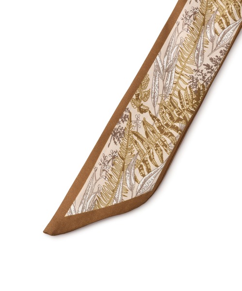 VIS（ビス）の「ナロースカーフ（バンダナ/スカーフ・レディース・ホワイト/オフホワイト/ブラウン・FREE）」の11枚目の写真