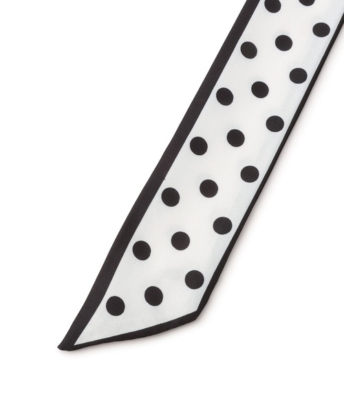 VIS（ビス）の「ナロースカーフ（バンダナ/スカーフ・レディース・ホワイト/オフホワイト/ブラウン・FREE）」の12枚目の写真