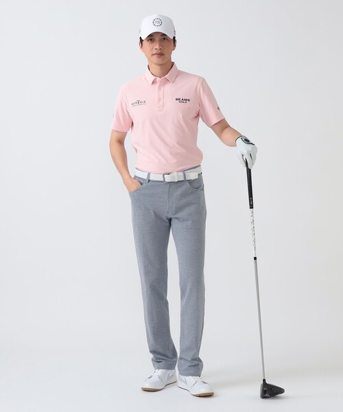 BEAMS GOLF(ビームスゴルフ)の「PURPLE LABEL / MONTAUK 台襟 ポロシャツ(ポロシャツ・メンズ・サックスブルー/ピンク/ネイビー・LARGE/MEDIUM/SMALL/X-LARGE)」の4枚目の写真
