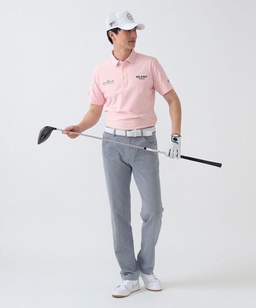 BEAMS GOLF(ビームスゴルフ)の「PURPLE LABEL / MONTAUK 台襟 ポロシャツ(ポロシャツ・メンズ・サックスブルー/ピンク/ネイビー・LARGE/MEDIUM/SMALL/X-LARGE)」の5枚目の写真